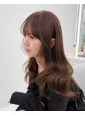 小顔レイヤーカット/マロンベージュ