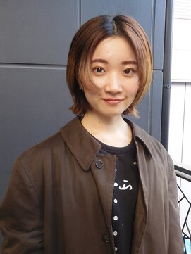 ビファインクーアヴェダ(Be fine coo AVEDA) 外はねボブ　顔まわりカット/