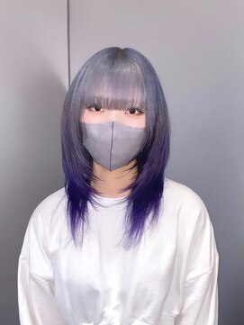 アルーシェ 新宿店(Alushe) ブルー×パープル