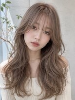 ヘアアンドメイク アース 入間店(HAIR&MAKE EARTH)&nbsp;ミルクティーベージュ × ロングレイヤー