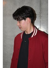 グロウ 別府店(growth)&nbsp;センターパートルーズパーマ刈り上げツーブロック