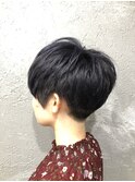 刈り上げショート☆ネイビーグレー