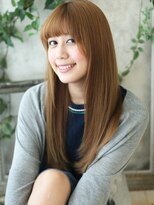 と和×美髪クリニック 巣鴨店&nbsp;ハイトーンのニュアンスロング×重めバング カテゴリ　巣鴨店