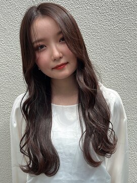 ロンド ストラーダ 心斎橋(Lond strada) 韓国前髪顔周りロング×インナーグレージュ[心斎橋/髪質改善]