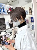 ルートエイチ 市川(Root H) グレージュカラーボブウルフ黒髪ココアベージュ【市川】