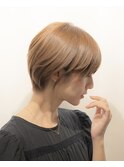 30代40代50代小顔ショートボブ丸みショート透明感カラー白髪染め