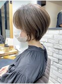 30代/40代/50代・絶壁解消・小顔前下がりショートボブ【中村】