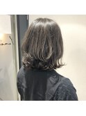 【白髪ぼかし】筋感グレージュ×スタイリング簡単ウルフスタイル