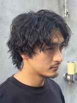 メンズココ 清澄白河店(MENS COCO)&nbsp;センターパートツイストスパイラルパーマメンズ波巻きパーマ