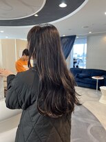 エアー 青山(AIR)&nbsp;柔らかいダークグレージュ/暗髪/韓国風ロング/10代.20代.30代