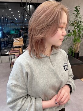 ラヴィズム 長岡店(LUVISM) 明るめベージュミルクティーダブルカラーブリーチ長岡/新潟/宮関