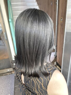 アヴァンス 天王寺店(AVANCE.) 切りっぱなしボブ×オリーブグレー