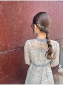 ヘアアレンジ/お呼ばれヘア/結婚式ヘア/パーティースタイル