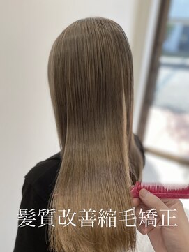 アース 武蔵境店(HAIR & MAKE EARTH) ブリーチ２回のお客様へ髪質改善縮毛矯正をご提案☆
