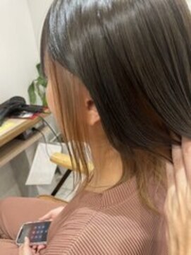 アース 鹿児島天文館店(HAIR&MAKE EARTH) 真っ暗とハイトーンインナーカラー