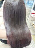 大人モテ髪透明感ナチュラルピンクパープル×イルミナカラー