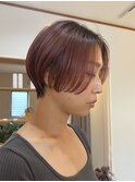 ハンサムショート/くびれショート/暖色カラー