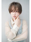 【GEEKS渋谷】スモーキーベージュ/春カラー/小顔/クールショート