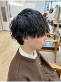 波巻きスパイラル×ツイスパ　フェザーパーマ MEN’S HAIR