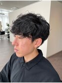 波巻きニュアンス束感モテる黒髪