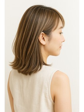 ブレンドバイハピネス(Blend by happiness) 明るめベージュの白髪ぼかしハイライト