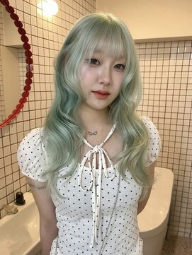 ペレ アネックス 大阪梅田茶屋町店(PELE ANNEX) くびれヘア/アプリコットオレンジ/夏のヘアアレンジ/梅田