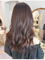 アンド ラ ブランシュ(&.La Blanche)&nbsp;暗めカラー/ミディアムヘア/デザインカラー/縮毛矯正