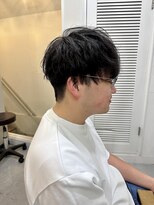 メンズカット バイ ソイクフ(メンズカット by SOY-KUFU)&nbsp;ツーブロックニュアンスパーママッシュマレットヘア