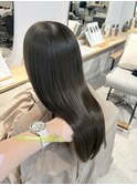 ブリーチなし透明感カーキカラー＊