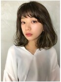◆ゆるふわボブでイメチェン♪小顔前髪/アッシュベージュ