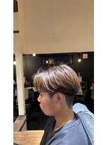 メンズヘアースパイス ユメサキ(Men's Hair SPICE -yumesaki-) 曲がる縮毛矯正×センターパート