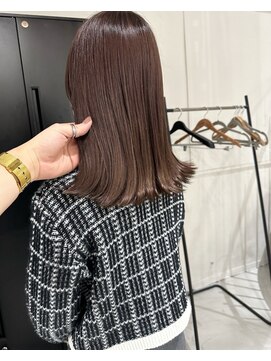 カミエ(kamie) ふんわりセミロング×ブラウンカラー
