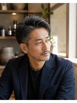 MEN's Baguz MEN'Sカット/ MEN'Sパーマ/ MEN'Sカラー 大人メンズ毛流れかき上げパーマ