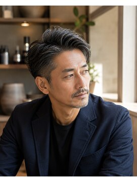 メンズバグズ(MEN's Baguz) 大人メンズ毛流れかき上げパーマ
