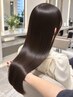 【自然にまとまる艶髪へ】カット＋髪質改善ストレート＋うる艶TR　￥16,500～