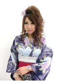 サイドフラワーアップ