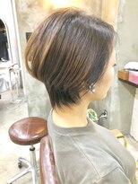 エトネ ヘアーサロン 仙台駅前(eTONe hair salon)&nbsp;【大人かわいい】ウェイト高めの前下がりショートボブ