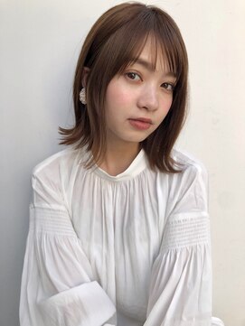 アンアミ オモテサンドウ(Un ami omotesando) 【Unami】　カジュアル可愛い外ハネミディアム　島田梨沙