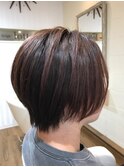 【hair design lotta】メンズ×前下がりショート