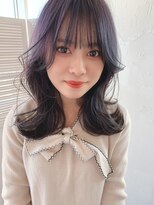 韓国くびれヘア（ピンクベージュボブルフ）