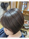 似合わせグレージュボブ