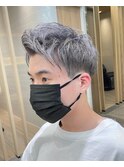 シルバーアッシュcolor メンズカラー アップバング