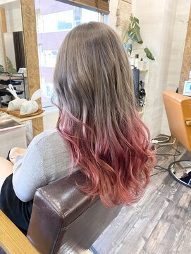 リリー シブヤ(Lilly shibuya) 【Lilly渋谷】#パールピンク #グラデーション ＃ブリーチ