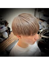 バーニーズ バーバークラブ(BARNEYS BARBER CLUB) 韓国風マッシュ＋ミルクティーベージュ