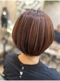 白髪ぼかしプラムチェリー