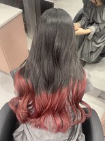 ジエクト カナウ(The Ect canow)&nbsp;チェリーレッド/裾カラー/グラデーションカラー/ボルドー