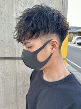 ニアウ 高崎店(Niau) ツイストスパイラルパーマメンズパーマショートマッシュ高崎群馬