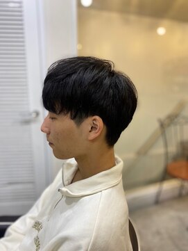 メンズカット バイ ソイクフ(メンズカット by SOY-KUFU) MEN'SHAIRアッシュブラックベリーショートダークアッシュ