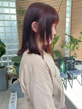 デイジー(Daisy) 天神/顔周りレイヤー/顔周りカット/オレンジカラー/レッドカラー