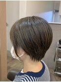 黒髪/ボブルフ/ネビージュ/小顔/ワンレン/福原遼華